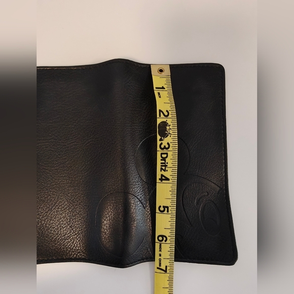 Black faux leather Disney Mickey Embossed Mouse Wallet/Check/Address Book Cover - Picture 4 of 10